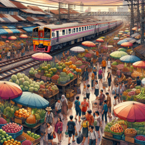 Maeklong Railway Market